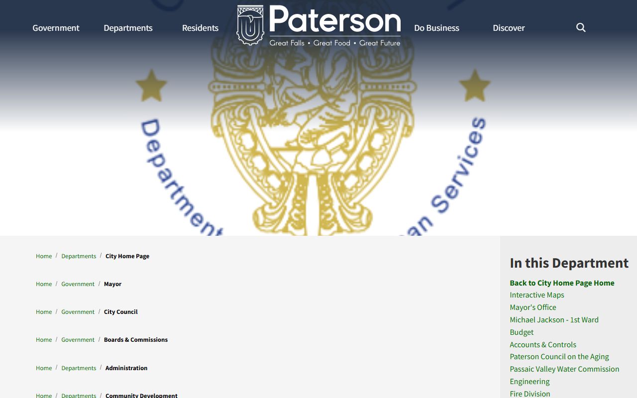 Paterson City Clerk public records office