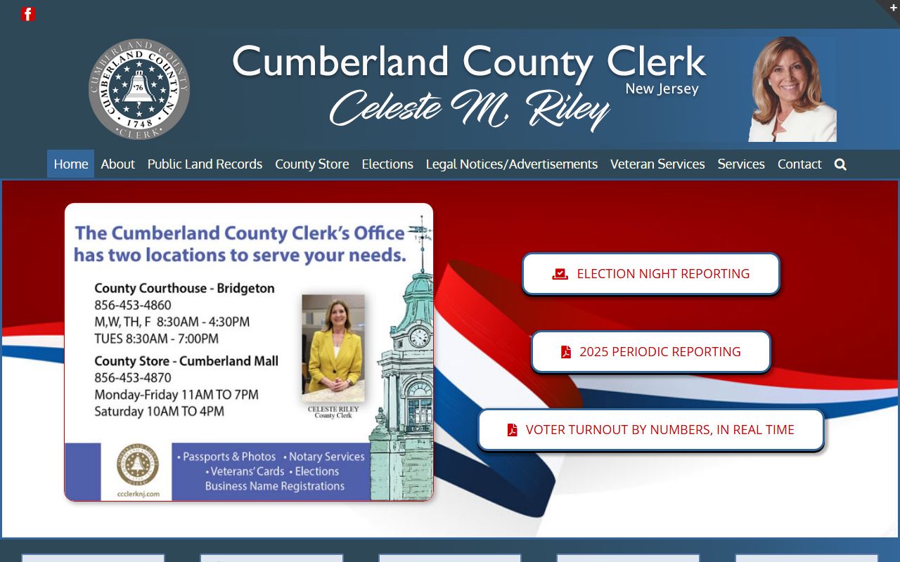 Cumberland County Clerk website for public records services