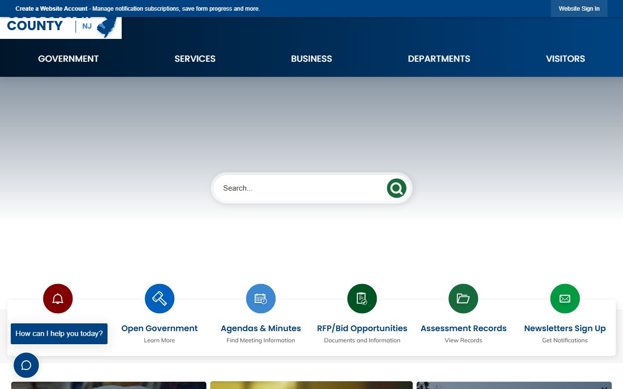 Gloucester County Clerk office portal for public records search